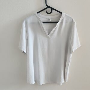 Your Style White V-Neck Women's Top